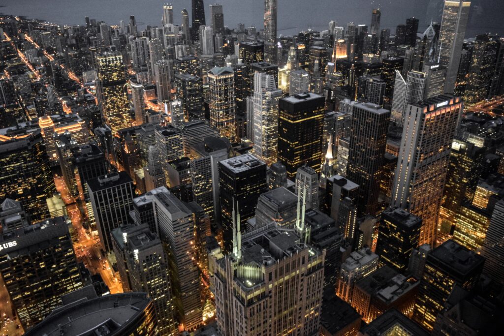 chicago-skyline-evening